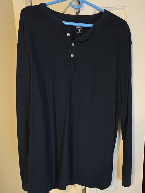 Lands' End Other - Lands' End Men's Long-Sleeve Henley - Black